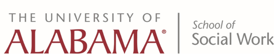 The University of Alabama's School of Social Work Logo