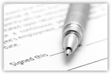 Paper application and pen