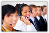 Group of people with headsets Group of people with headsets
