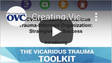 Screenshot of OVC Vicarious Trauma Toolkit (VTT) Video